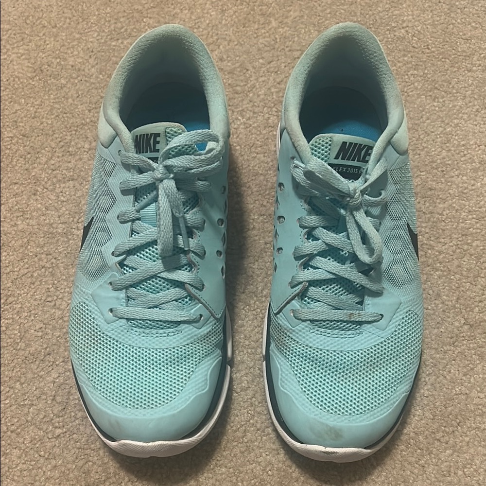 Light Blue Women’s Nike Flex Running Shoes Size 9.5 GUC